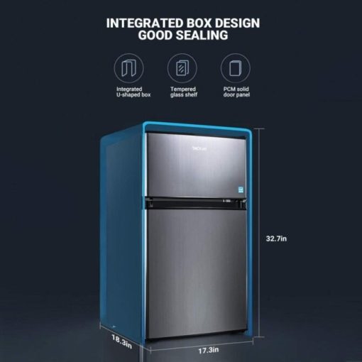 e7201036d81e42f581e6dee5a89e0116 Mini Fridge with Freezer, 3.1 Cu.Ft Small Refrigerator, Compact Refrigerator with LED Light