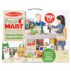 Melissa & Doug Fresh Mart Grocery Store Play Food and Role Play Companion Set