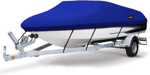 e73a72d7897141c5bd1d0b92e722d02b MSC Heavy Duty 600D Marine Grade Polyester Canvas Trailerable Waterproof Boat Cover
