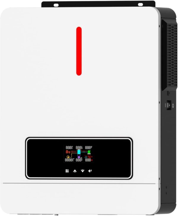 e76f738e014e4df0b1b8d1941f8131b4 3600W Hybrid Pure Sine Wave Power Inverter with 120A MPPT Solar Charger .dc 24V to ac 110v 60HZ Solar Converter for Home,Car &Cabin (DC24V(Range20V-30V) 3600VA)