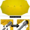 15ft Patio Umbrella with Solar Lights, Large Double Umbrella Outdoor, Rectangle 180''x106'' Umbrellas with 156 PCS LED Lights and Crank Handle for Backyard Deck Pool Shade in Black(1.9" Pole)