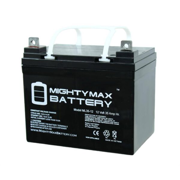 e7c17ad36af248139c07f3877b67b79e MIGHTY MAX BATTERY ML35-12 - 12V 35AH Battery for Pride Jazzy Select Electric Wheelchair - 2 Pack MAX3437160