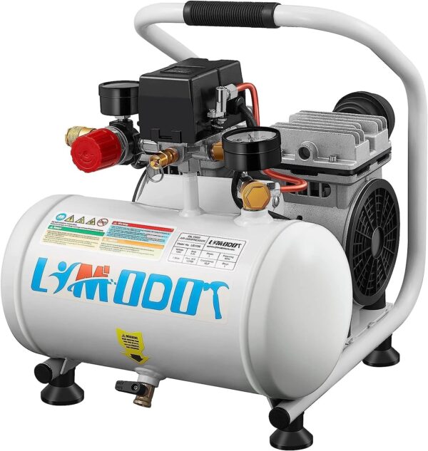 e8d72af332f74cdfacf54fc7bab30e62 Limodot Ultra Quiet Air Compressor Portable, 60 dB, Silent and Electric for Car and Bike Tires