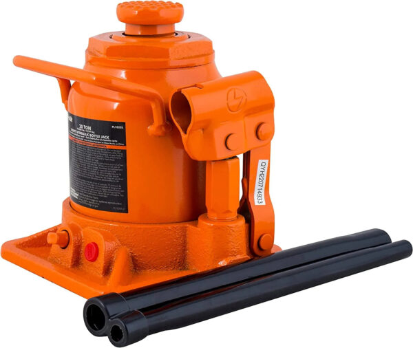 e906683d8a97438bbecaa8f3b9c939e9 20 Ton Shorty Hydraulic Bottle Jack - Portable Car Jack 40000 Lbs Capacity with Pump Handle for Car Sedans SUV