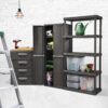 Sterilite 4 Drawer Plastic Storage Unit, Flat Gray, Heavy-Duty, BPA-Free