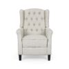Breyon Contemporary Tufted Fabric Push Back Recliner