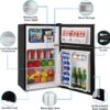 Compact Refrigerator with Freezer F6893