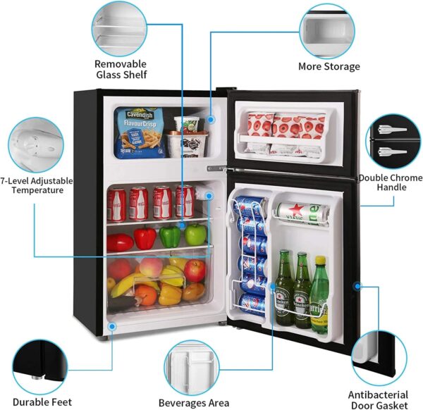 e9d3060122ec42798a798ee5aaa7cf5c Compact Refrigerator with Freezer F6893