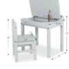 Wooden Lift-Top Desk & Chair - Honey