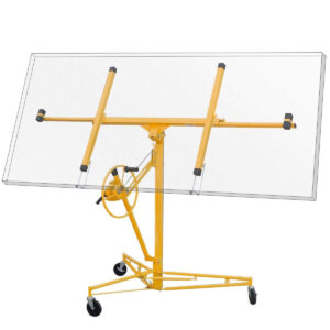 Stark USA 65044 65044 Drywall Lift 11' Yellow Rolling Sheetrock Panel Hoist Jack