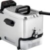 Ultimate Steel Deep Fryer with Basket 3.5 Liter Oil and 2.6 Pound Food Capacity