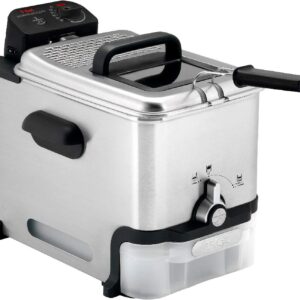 Ultimate Steel Deep Fryer with Basket 3.5 Liter Oil and 2.6 Pound Food Capacity