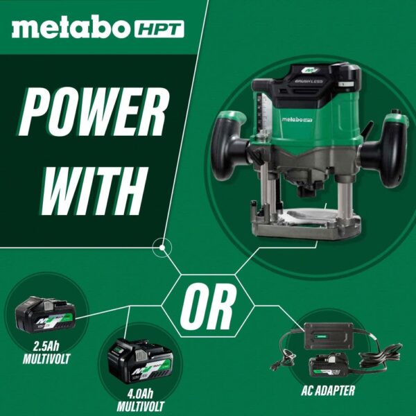 eaca3b0c8fcb47ef9db65a845e6e9b58 Metabo HPT 36V Cordless Plunge Router Kit 2 1/4 HP