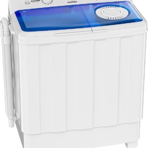 Auertech Portable Washing Machine, 28lbs Twin Tub Washer Mini Compact Laundry Machine