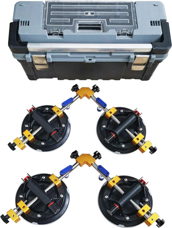 eb0218b88ccf4cb282159d9367df173d Angle 90 Degree Countertop Seam Setter with 6" Suction Cup for Seam Joining & Leveling/Professional Countertop, granite . Stone, Marble Slab Installation. (2 PACK) (6" seam setter)