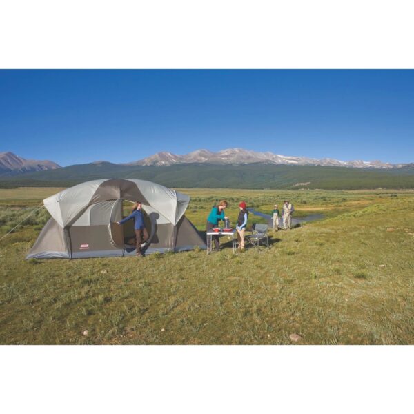 Coleman 10-Person Weather Master Dome Camping Tent with Hinged Door