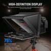 Neewer X12 Aluminum Alloy Teleprompter for iPad Tablet Smartphone DSLR Cameras with Remote Control