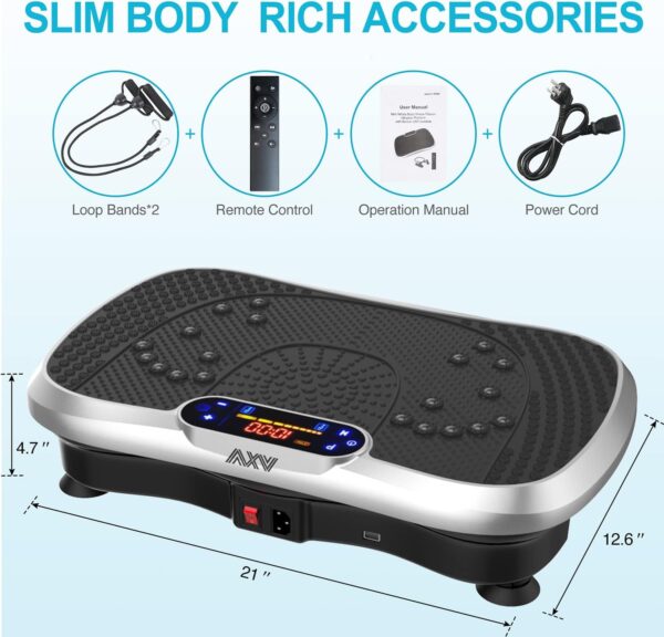 ebdbefa80ea1417282eb48c8135e7da6 Vibration Plate Fitness Platform Exercise Machine Vibrating Lymphatic Drainage Shaking Full Body Shaker Workout Vibrate Stand Shake Board Sport Gym for Weight Loss Fat Burner for Women Men