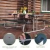 Lifetime 6 Foot Polyethylene Picnic Table, Hunter Green (22123)