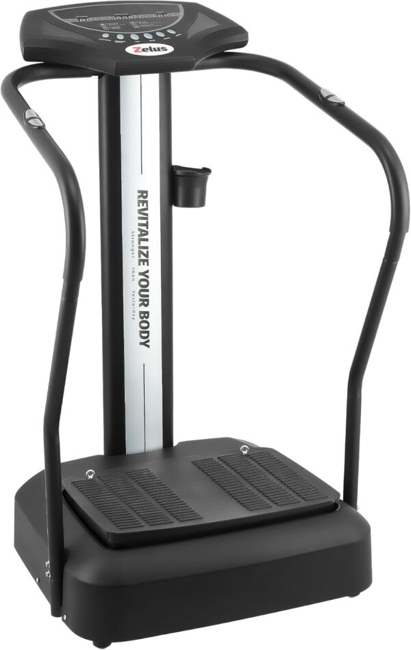 ecd295c63ffc4e4e82244754206264b9 Whole Body Vibration Plate, 500W Vibration Plate Exercise Machine with 99 Levels 3 Preset Modes & 2 Resistance Bands, Training Fitness Vibration Platform Machine for Home Gym with 330lb Capacity