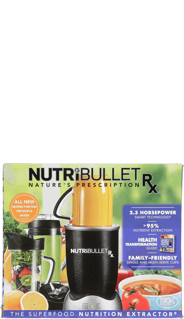 Magic Bullet Nutribullet RX Blender Smart Technology with Auto Start and Stop - 10 Piece Set