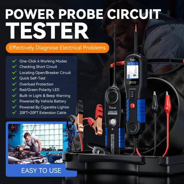 edc8909cb1be4168ba3ca8525e04a79e VDIAGTOOL V200 Pro Automotive Power Circuit Probe Tester