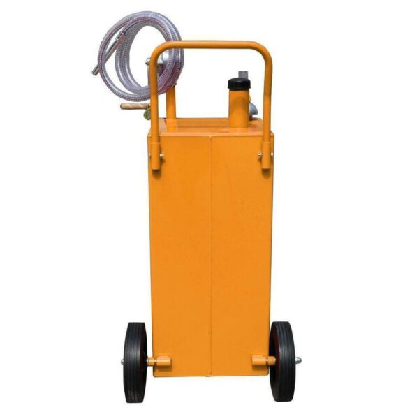 eeafe1d4438843309a7c5dfa23270136 30 Gallon Red Gas Caddy Tank Gasoline Fluid Diesel w Rotary Pump and Hose