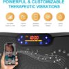 Vibration Plate Fitness Platform Exercise Machine Vibrating Lymphatic Drainage Shaking Full Body Shaker Workout Vibrate Stand Shake Board Sport Gym for Weight Loss Fat Burner for Women Men