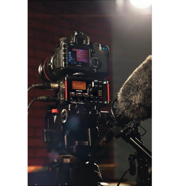 Tascam 4-Channel Linear PCM Audio Portable DSLR Film Recorder/Mixer DR-60DmkII