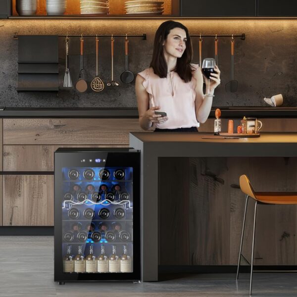 f0452153786f42d6a5245d7718d31cae Mini Fridge 130 Can Beverage Refrigerator Cooler, 3.2 Cu.Ft Drink Fridge for Soda Wine Beer, Adjustable Temperature Control for Home Office, Black