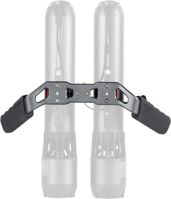 f05d1002ad5f47a881a2ea7cbf6cbc36 Twin Engine Handle Bracket+ Underwater Scooter 2 Packs with 2 handgrips, 2 Arm Mount Kits, 2 Accessories Mount Rings