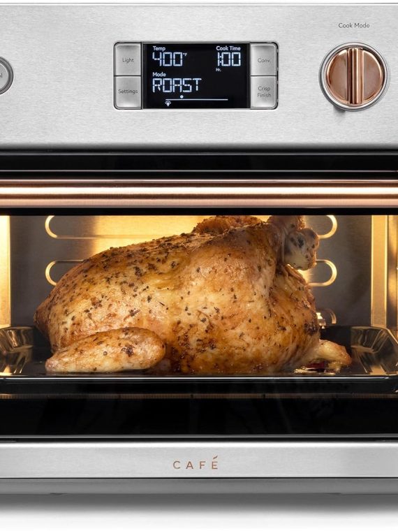 f05f06fa2c074dc7a6f8713e32761b86 Matte White Oven with Air Fry, 14-in-1 Cooking Modes, Wifi-Enabled