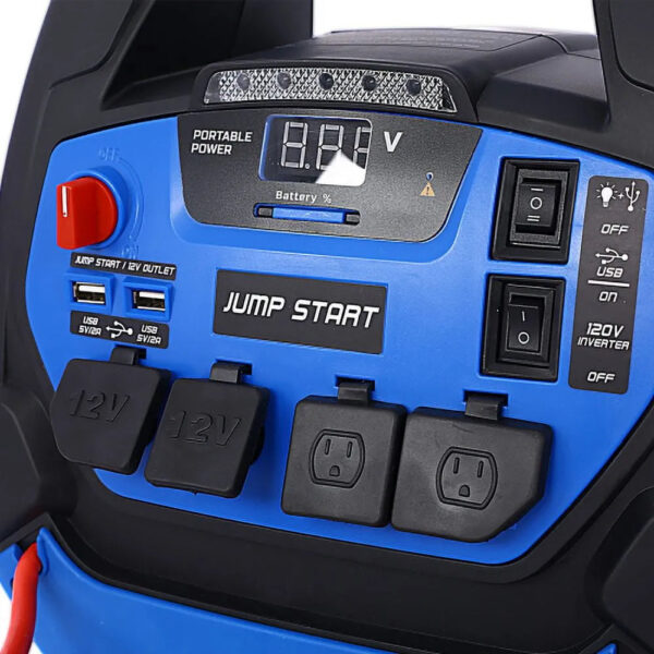 f0a815c94ce94465935d79b6306cb13f Rechargeable Jump Starter 1800 Amp Battery Jump Starter With Air Compressor Car Tire Inflator For Gas Diesel Vehicles