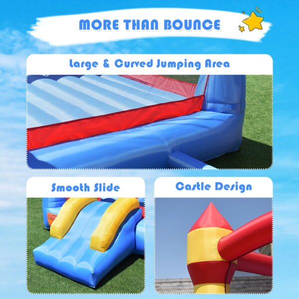 f0b777ff919d44178d68cf4429b72d46 Costway Kid Inflatable Bounce House Castle Moonwalk Playhouse Jumper Slide