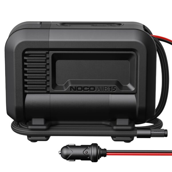 f1698b6ec19d47da99fe5a21e62849bc UltraFast 15A Tire Inflator, 12V Portable Air Compressor Pump, Rated at 80 PSI, Inflates Tires from 0-40 PSI in 2.9 Minutes with a Digital Gauge, Smart Pressure and Auto-Shutoff