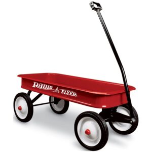 Open Box Radio Flyer All Steel Seamless Body Play Wagon for Toddlers and Kids, Red