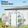 Quictent Greenhouse for Outdoors with Screen Door & Windows
