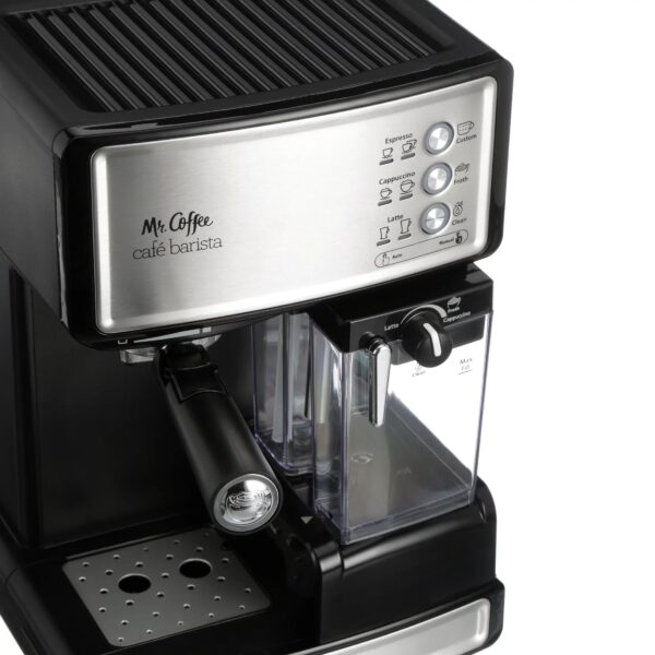 f1e16326925141029400f9237e9c38cb Mr. Coffee New Cafe Barista Black & Silver Premium Espresso/Latte/Cappuccino Maker