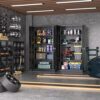 Atripark Metal Storage Cabinet with Lock, 72" Lockable Garage Tool Cabinet with Doors