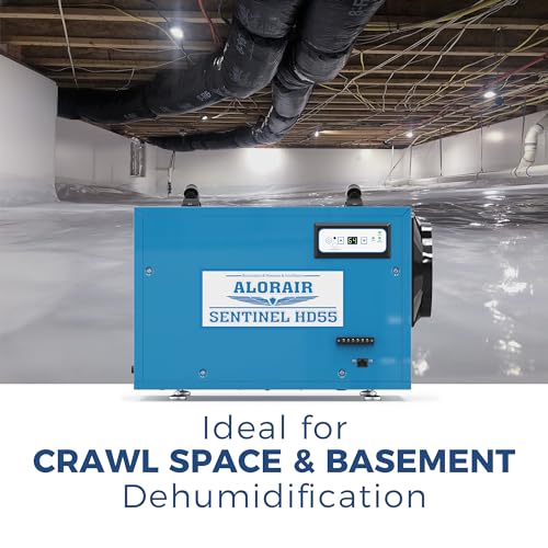 f238c0f3aafb4ab99b1eb3544b8c8ed7 ALORAIR Commercial Dehumidifier 113 Pint, with Drain Hose for Crawl Spaces, Basements