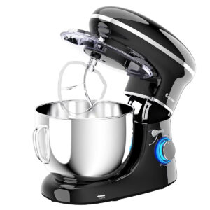 6.3Qt Electric Tilt-Head Food Stand Mixer 6 Speed 660W - 6.3 Quart Black