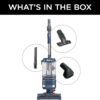 Rotator Pet Pro Lift-Away ADV Upright Vacuum with HEPA Filter, DuoClean PowerFins HairPro and Odor Neutralizer Technology, Pet Hair Pickup, For Carpets & Hardfloors, Dark Grey, LA555