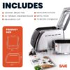 Saki 12-In-1 Programmable Bread Machine with Digital Touch Control Panel
