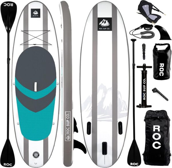 f2e8de1f2b39465ebac29eb36156530f Roc Inflatable Stand Up Paddle Boards with Premium SUP Paddle Board Accessories, Wide Stable Design, Non-Slip Comfort Deck for Youth & Adults