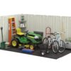 Suncast 8 x 10 ft. Metal and Resin Storage Shed, Vanilla