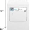 Kenmore 29′′ Front Load Electric Dryer with Wrinkle Guard and 7.0 Cubic Ft. Total Capacity, White