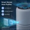 Air Purifier for Home Allergies Pets Hair in Bedroom & Standing Fan for Bedroom, 82ft CirculAir 120° Oscillating Fan