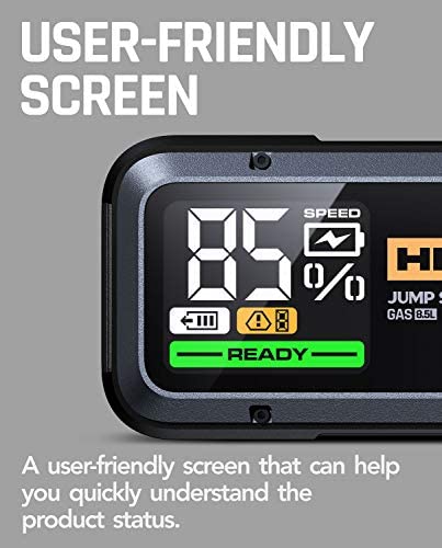 Alpha85 Jump Starter 2000 Amp 20000mAh Car Starter for up to 8.5L Gas and 6L Diesel Engines