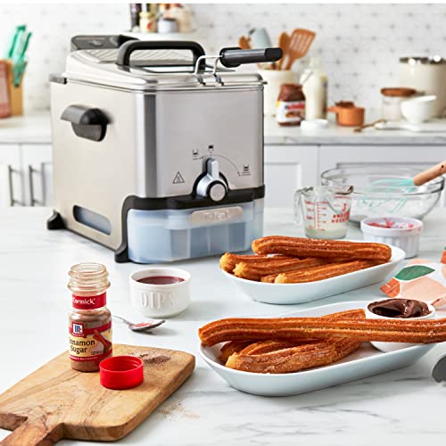 f397e949de114927ae579d88532701cc Ultimate Steel Deep Fryer with Basket 3.5 Liter Oil and 2.6 Pound Food Capacity