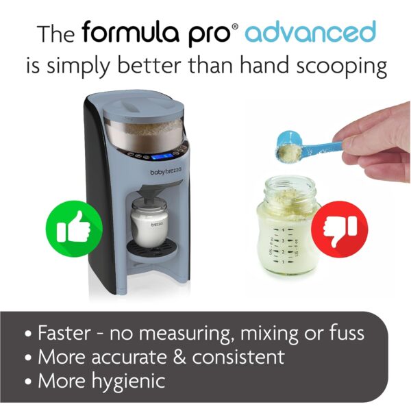 f3be2bfd9435461eb1ead5cc42b6ce52 New and Improved Formula Pro Advanced Formula Dispenser Machine - Automatically Mix a Warm Formula Bottle Instantly - Easily Make Bottle with Automatic Powder Blending, Slate
